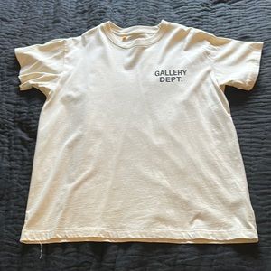 Gallery Dept T Shirt. Cream